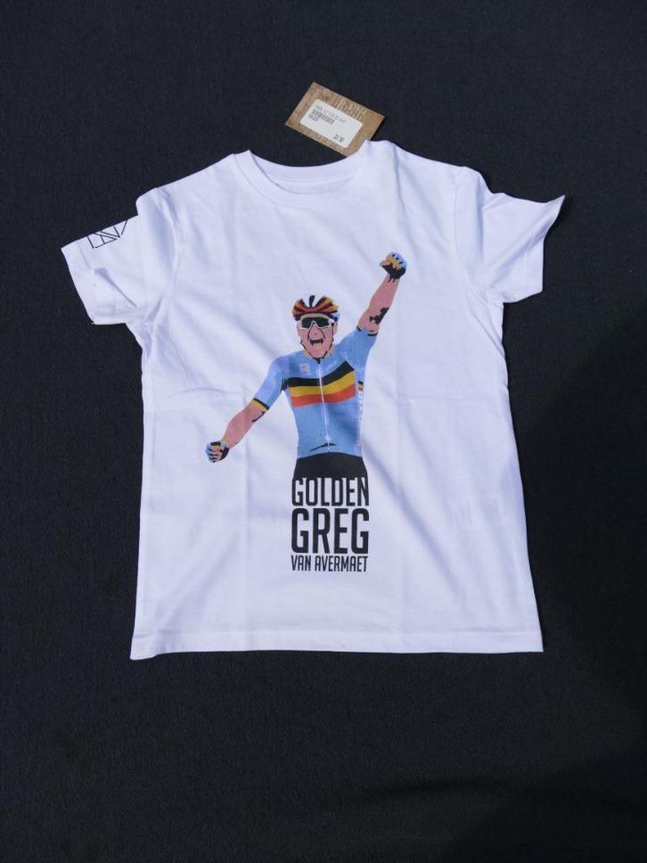 The Vandal kinderT-shirt, GVA, Greg Van Avermaet, Wit, Nieuw, Fietsen en Brommers, Fietsaccessoires | Fietskleding, Nieuw, Kinderen