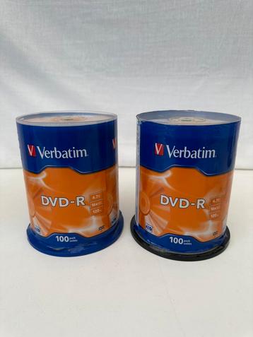 Verbatim DVD-R  2 dozen 100 stuks! 4,7 GB, 16x speed 120 min beschikbaar voor biedingen
