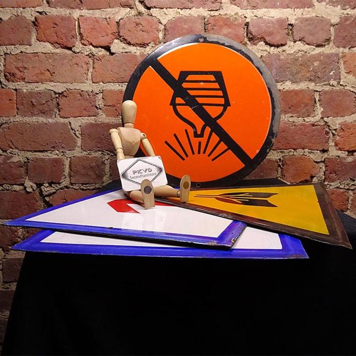 2023-005 Waarschuwingsborden, Antiek en Kunst, Curiosa en Brocante, Ophalen of Verzenden