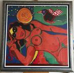 Litho Corneille 22/150 Femme et Soleil, Ophalen