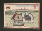 Gravure Tillegem en panorama Brugge Sanderus 1735, Ophalen of Verzenden