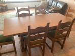 Tafel met 6 stoelen, Ophalen, Gebruikt, Vijf personen of meer, Rechthoekig