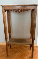 Antieke eiken staander, Huis en Inrichting, Ophalen, Gebruikt, Rechthoekig, Eikenhout