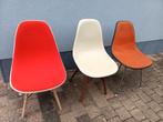 3 herman miller eames fiberglass stoelen, Huis en Inrichting, Stoelen, Gebruikt, Ophalen