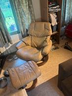 Stressless Ruby met voetbankje, beige, zeer goede staat, Ophalen, Relax, Zo goed als nieuw, 75 tot 100 cm