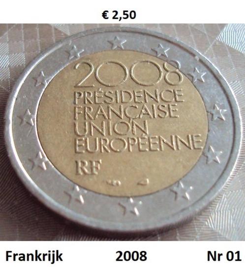 2 euromunten Frankrijk, Postzegels en Munten, Munten | Europa | Euromunten, Losse munt, 2 euro, Frankrijk, Ophalen of Verzenden