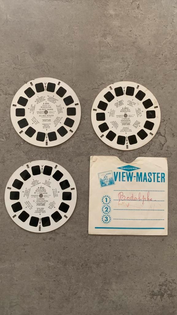 View-Master lot - Rudolph het rendier met de rode neus '50, Verzamelen, Speelgoed, Gebruikt, Ophalen of Verzenden