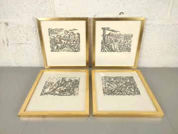 Elisabeth Voight - houtdrukken - de 4 seizoenen beschikbaar voor biedingen