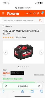 Milwaukee 12ah 18v batterij, Doe-het-zelf en Bouw, Ophalen, Nieuw