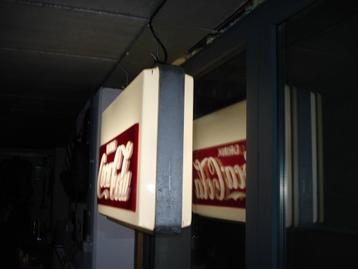 lichtbak coca-cola vintage 2- zijdige grote lichtbak  beschikbaar voor biedingen