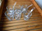 glaasjes amuseglaasjes 12 delige set 6 glaasjes 6 lepeltjes, Huis en Inrichting, Keuken | Servies, Ophalen of Verzenden, Nieuw
