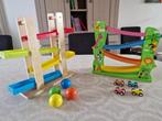 racebaan Viga Toys incl. 4 mini-auto's en 4 rollende ballen, Enlèvement, Comme neuf, Circuit