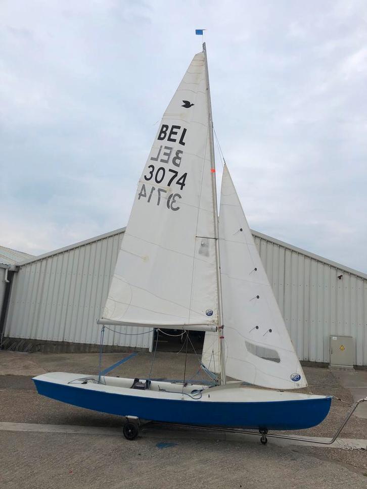 Snipe voorlopig gereserveerd, Watersport en Boten, Open zeilboten, Gebruikt, Overige typen, 3 tot 6 meter, Polyester, Geen motor