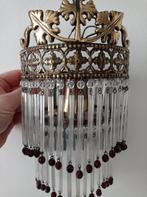 Twee Hollywood Regency stijl wandlampen, Ophalen of Verzenden, Gebruikt, Glas