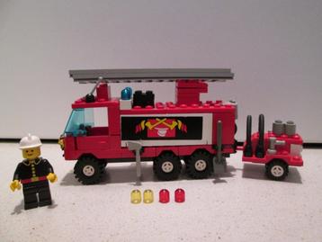 Vintage Lego van 1988 nr. 6480 brandweerwagen met licht en g