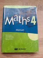 Maths 4 manuel, Livres, Collection adam, Secondaire, Mathématiques A, Utilisé