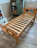 Lit enfant Kritter bois 70x160cm avec sommier, Bois