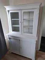 Karakteristieke witte buffetkast, Huis en Inrichting, Met deur(en), 25 tot 50 cm, 100 tot 150 cm, Grenenhout