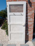 Binnendeur met gehamerd glas, Ophalen, Gebruikt, Glas, Binnendeur