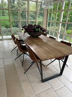 BELLE TABLE À MANGER EN BOIS AVEC 6 CHAISES, Maison & Meubles, Comme neuf, Enlèvement