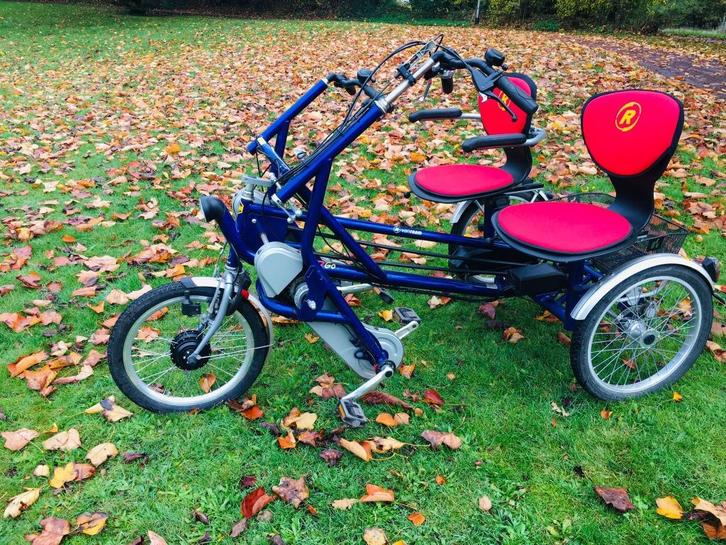 Van raam Fun2go Duofiets met electrische ondersteuning, Fietsen en Brommers, Fietsen | Driewielfietsen, Gebruikt, Ophalen of Verzenden