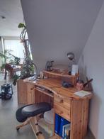 grenenhouten bureau, hoekbureau, Ophalen, Zo goed als nieuw, Bureau