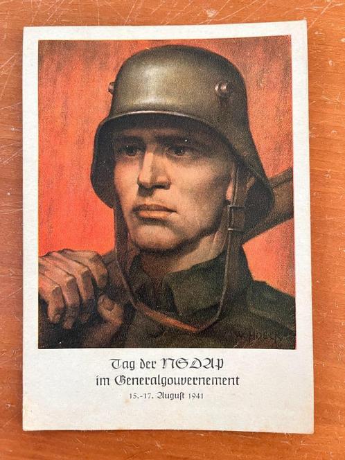 Duitse ansichtkaart voor de NSDAP-dag in Krakau, Verzamelen, Postkaarten | Themakaarten, Ophalen of Verzenden