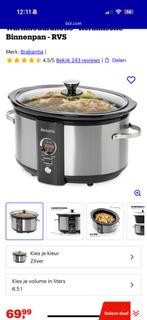 Slow cooker brabantia, Ophalen of Verzenden, Zo goed als nieuw