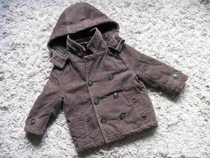 ★ M92 - Winterjas in ripvelours, Kinderen en Baby's, Kinderkleding | Maat 92, Gebruikt, Jongen, Jas, Ophalen of Verzenden
