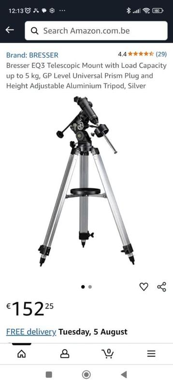 trépieds Bresser, Skywatcher à vendre., Enlèvement, Neuf