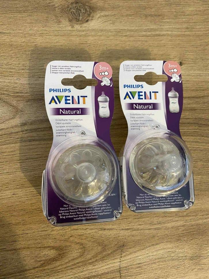 1/2/3 speen Philips Avent - 4 stuks, Kinderen en Baby's, Babyvoeding en Toebehoren, Nieuw, Overige typen, Ophalen