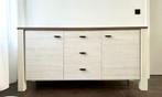 Buffet / Dressoir / Console Leenbakker Lynn blanc gris/chêne, Ophalen, 150 tot 200 cm, Zo goed als nieuw, Minder dan 100 cm