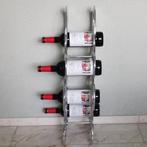 Design wijnrek van gepolijst aluminium (nieuw)
