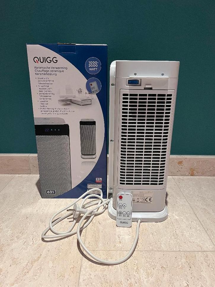 QUIGG Keramische Verwarming 2000W als nieuw, Doe-het-zelf en Bouw, Verwarming en Radiatoren, Zo goed als nieuw, Radiator, 800 watt of meer
