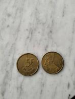 5 Belgische Frank, Koning Boudewijn, Postzegels en Munten, Ophalen of Verzenden