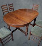 Zeer mooi massief eetkamerset, Huis en Inrichting, Complete eetkamers, Ophalen, Zo goed als nieuw