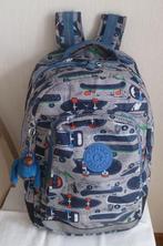 Kipling grote grijze rugzak met skateboards + aap, Handtassen en Accessoires, Tassen | Rugtassen, 45 tot 60 cm, Gebruikt, Kipling