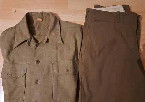 HEMD+BROEK WOL OF USWW2-LARGE! - ORIGINEEL, Verzamelen, Militaria | Tweede Wereldoorlog, Landmacht, Kleding of Schoenen, Ophalen of Verzenden