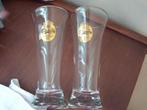 2 oude glazen in Carlsberg., Ophalen of Verzenden, Zo goed als nieuw, Glas of Glazen, Overige merken