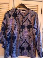 Prachtige zijdeachtige blouse inktblauw Riu 42-44, Kleding | Dames, Ophalen of Verzenden, Zo goed als nieuw