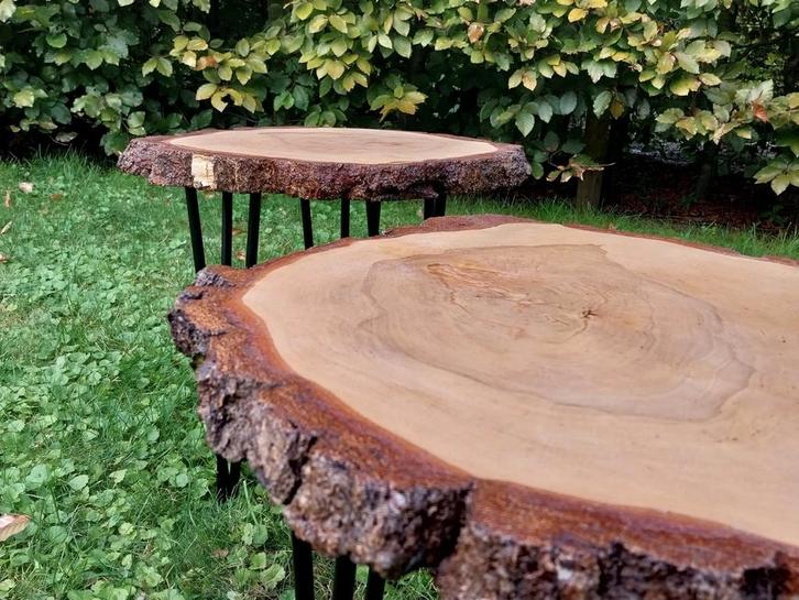 Boomstam salontafel, Huis en Inrichting, Tafels | Salontafels, Nieuw, Ophalen