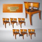 vintage Giorgetti design Sella stoelen Lèon Krier stukprijs, Ophalen, Overige kleuren, Design, Hout