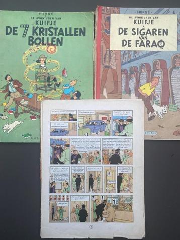 oude originele strips Kuifje beschikbaar voor biedingen