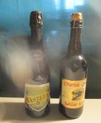 2 Grote Flessen Belgisch Bier - Kasteel en Keizer Karel, Verzamelen, Biermerken, Ophalen of Verzenden, Zo goed als nieuw, Flesje(s)