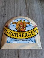 Zeer mooi emaille reclamebord grimbergen,zeer goede staat, Verzamelen, Ophalen of Verzenden, Zo goed als nieuw, Reclamebord
