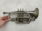 Verzilverde Trompet, Kornet - Couesnon 1900 - militair(?), Muziek en Instrumenten, Ophalen of Verzenden, Gebruikt, Overige typen