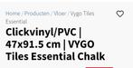 Clickvinyl PVC vloer 8,6m2 Impermo, Ophalen, 50 tot 150 cm, Overige typen, Nieuw