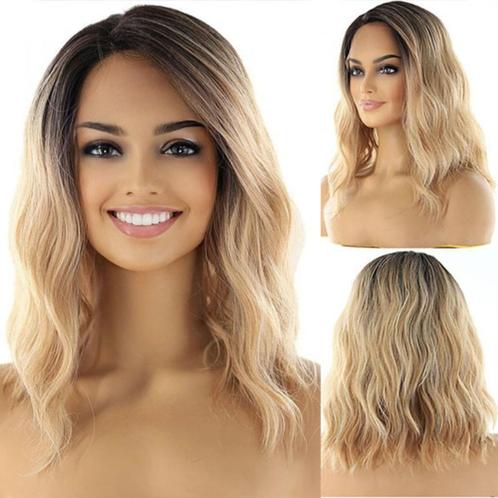 Lace pruik halflang haar met slagen model Venice, Handtassen en Accessoires, Uiterlijk | Haarverzorging, Nieuw, Pruik of Haarverlenging