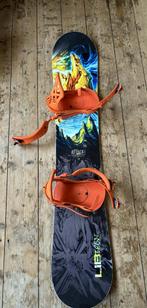 Snowboard (Lib-tech) (156cm) + bindingen (Union) (2016), Sport en Fitness, Snowboarden, Ophalen, Gebruikt, Board
