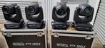 4 x BRITEQ BTXLS 180 led movingheads, Muziek en Instrumenten, Ophalen, Gebruikt, Licht, Kleur